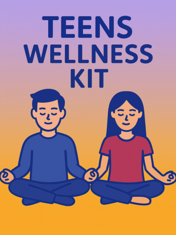 Wellness kit for teenagers with mindfulness and calming activities