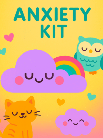 Occupational therapy anxiety kit designed to support self-regulation